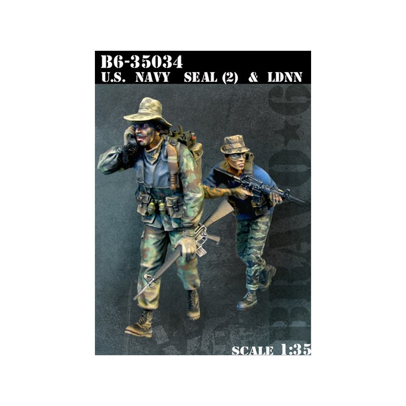 2 Bravo6 1:35 US Navy SEAL & LDNN B6-35034*