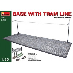 35 Base avec Tramway Line Kit de modèle en Plastique MINIART Echelle 1  