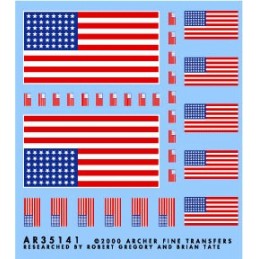 Archer 1/35 US 48 Star Flags for Vehicles in Africa and Europe WWII AR35141 for sale online 