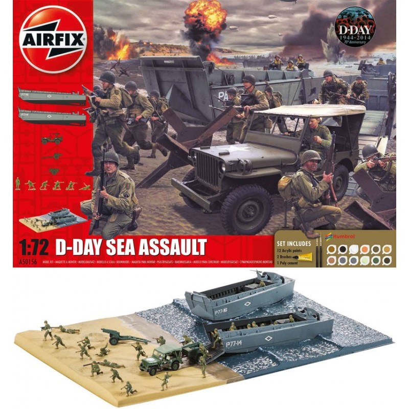 Airfix 1 76 D Day 75th Anniversary Sea Assault Gift Set